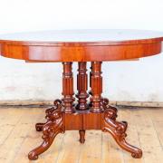 ovaler Ausziehtisch Mahagoni Louis Phillip um 1870 110 b 82 t 74 h eine Einlegeplatte 100 cm 1550 €