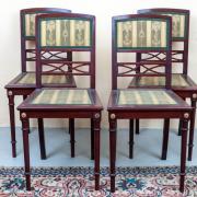 vier Stühle Neo Empire um 1900 Mahagoni guter Zustand 42 b 41 t 88 h 1000 €
